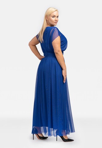 Robe de soirée 'MANUELA' Karko en bleu