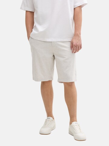 TOM TAILOR DENIM Loosefit Hose in Beige: Vorderseite