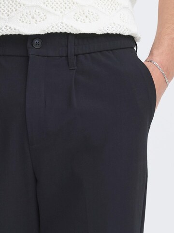 Casual Friday - Regular Calças chino ' CFMarc Stretch ' em azul