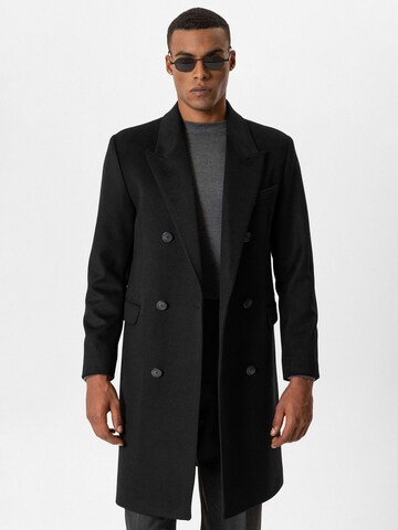 Manteau mi-saison 'Klaus' Antioch en noir : devant