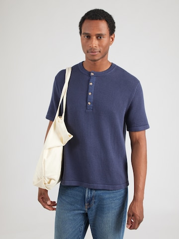 Abercrombie & Fitch Pulover | modra barva: sprednja stran