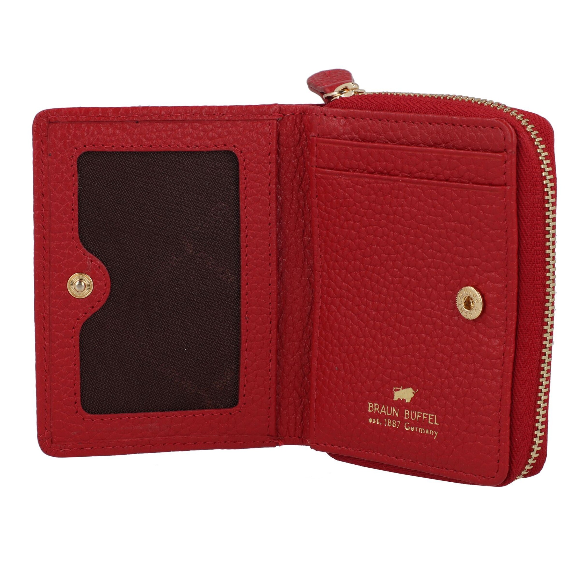 Portamonete di Braun Büffel in rosso