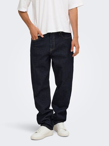 Only & Sons Loosefit Jeans 'ONSEdge' in Blauw: voorkant