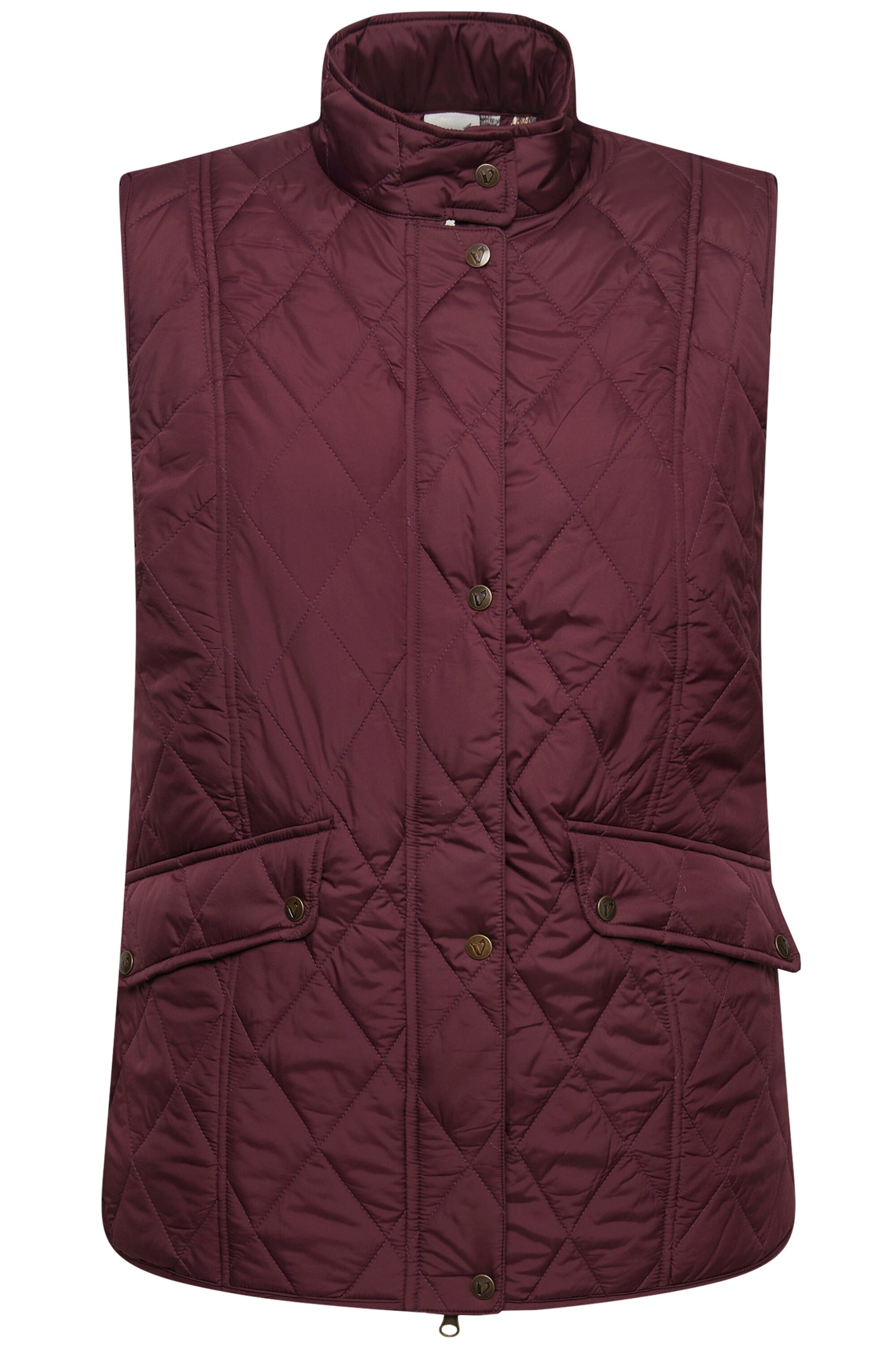 Ulla Popken Weste in Rot: Vorderseite