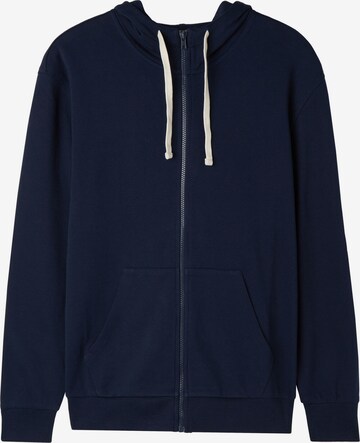 INTIMISSIMI Zip-Up Hoodie in Blue: front