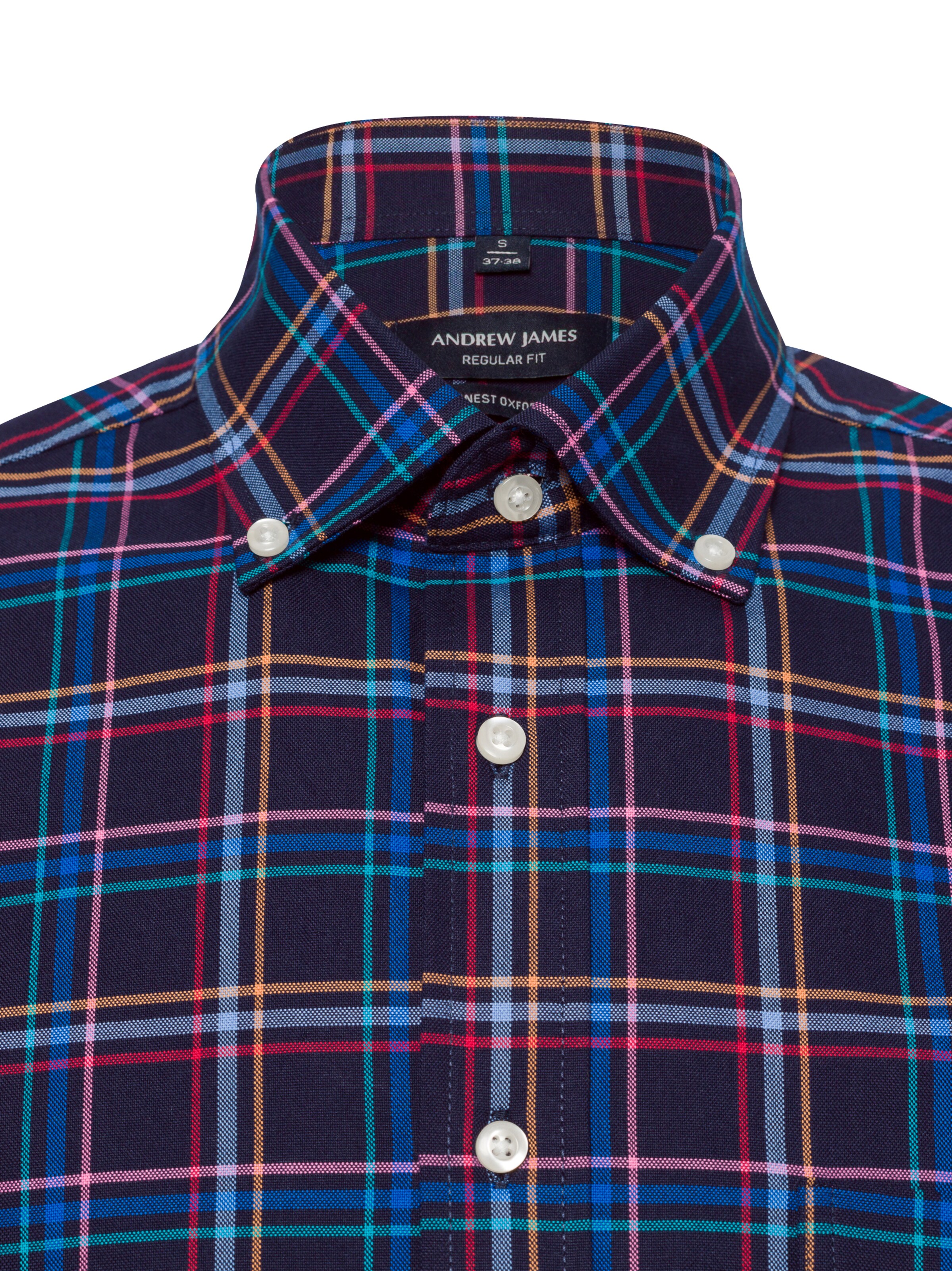 Andrew James Regular fit Button Up Shirt in Blue