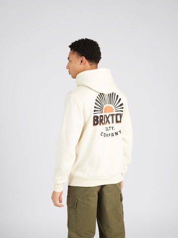Brixton Sweatshirt 'RISING SUN' i vit: framsida