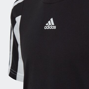 ADIDAS SPORTSWEAR Funkční tričko 'Colorblock 3-Stripes  Fit' – černá