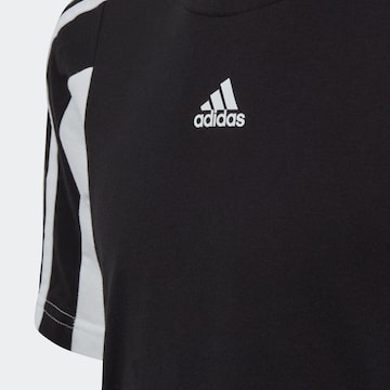 ADIDAS SPORTSWEAR Funkcionalna majica 'Colorblock 3-Stripes  Fit' | črna barva