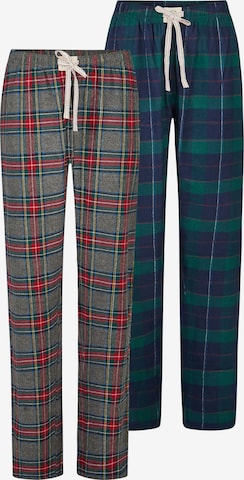 Happy Shorts Pyjamahose ' Christmas ' in Blau: Vorderseite