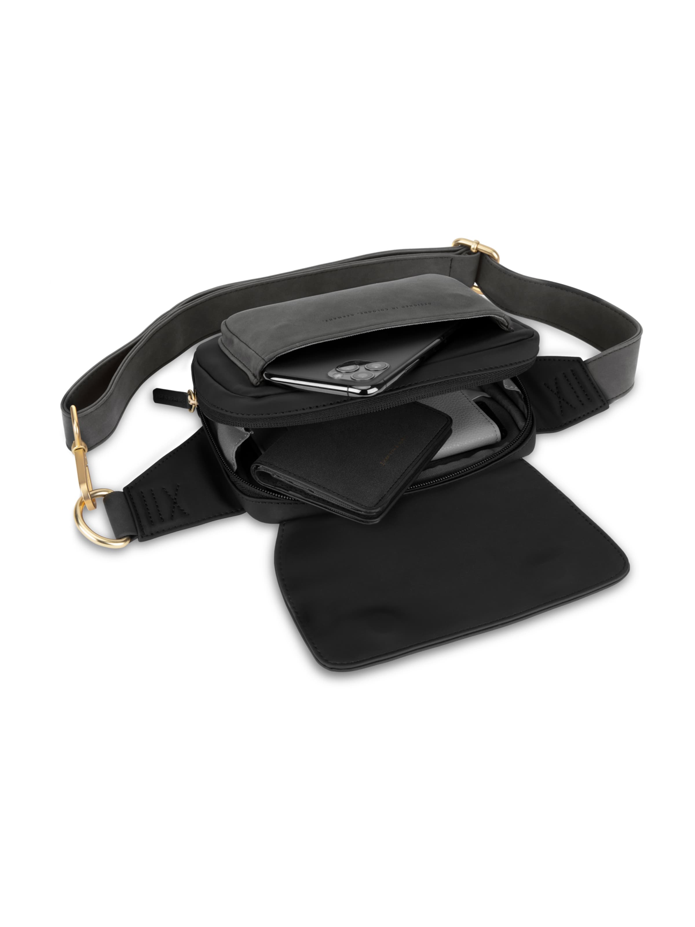 Kapten & Son Ľadvinka 'Visby All Black' - Čierna