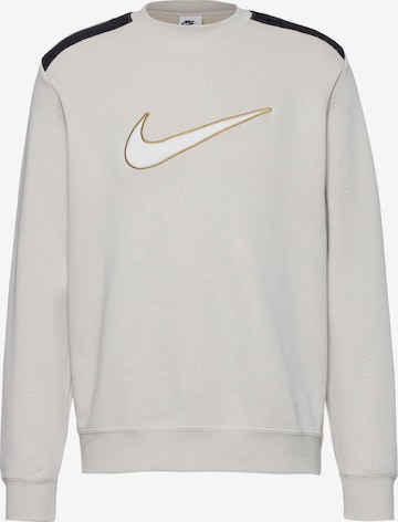 Nike Sportswear Athletic Sweatshirt 'NSW Swoosh' in Beige: front