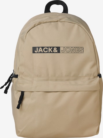 JACK & JONES Backpack in Beige: front
