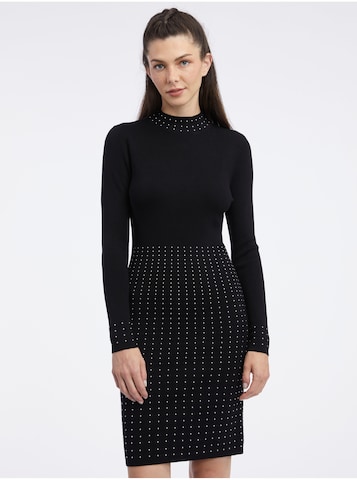 Orsay Knitted dress in Black: front