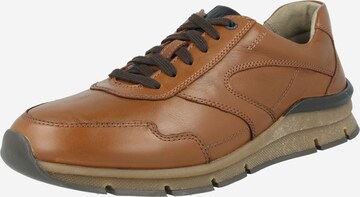 Pius Gabor Platform trainers in Brown: front