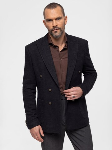 Coupe regular Veste de costume Antioch en noir