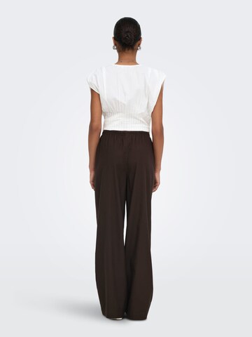 ONLY Baggy Broek 'Isola' in Bruin