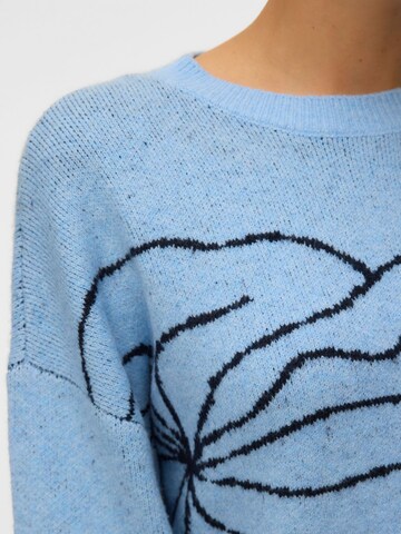 VERO MODA Sweater 'AWHeart' in Blue