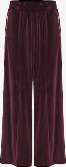 Klostuotos kelnės iš Funky Buddha, spalva – burgundiško vyno spalva, Prekių apžvalga