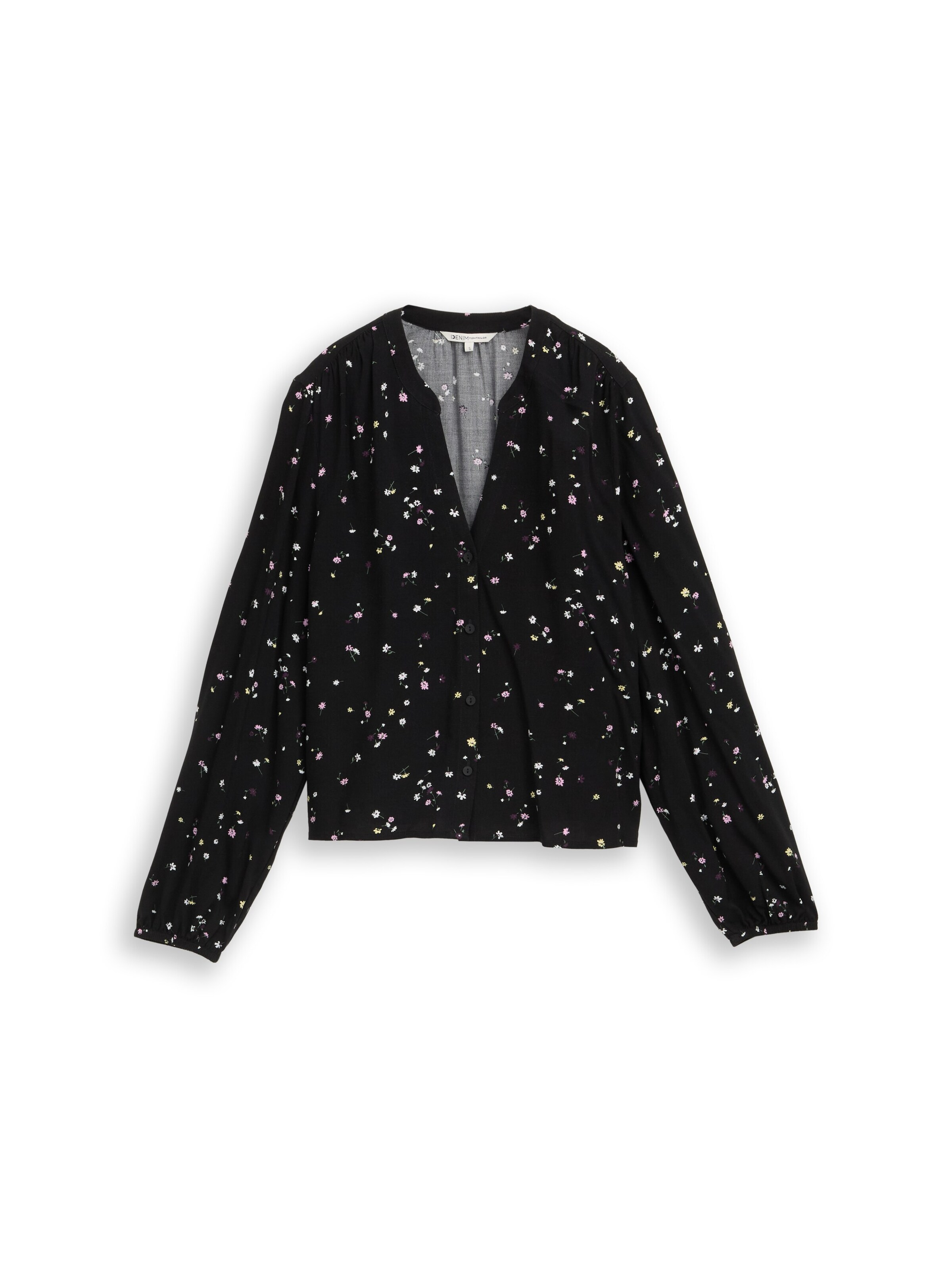 TOM TAILOR DENIM Blouse in Black: front