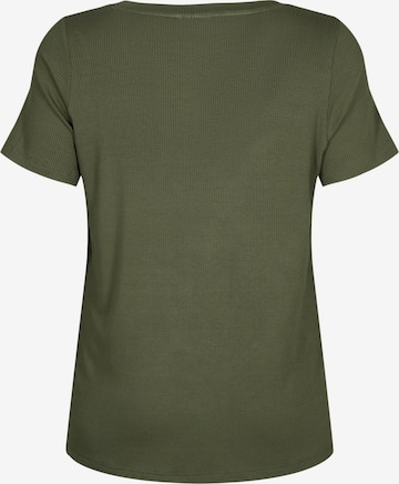 Zizzi Shirt 'Carly' in Groen