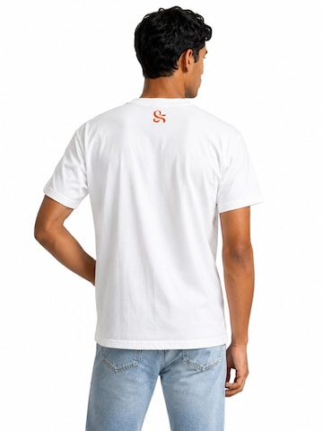 Perfect&Basic - Camiseta de fútbol 'Oversize Unisex - Wave Flock Tee' en naranja