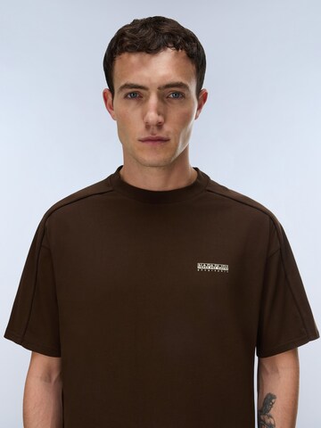NAPAPIJRI - Camisa 'TEZA' em castanho