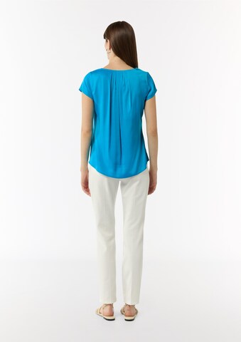 COMMA Bluse in Blau: Rückseite