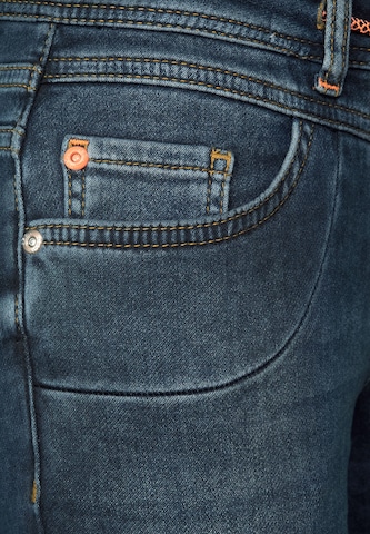 CECIL Slimfit Jeans 'Tracey' in Blauw