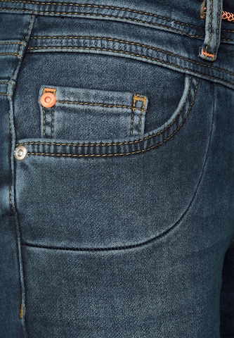 CECIL Slimfit Jeans 'Tracey' in Blau