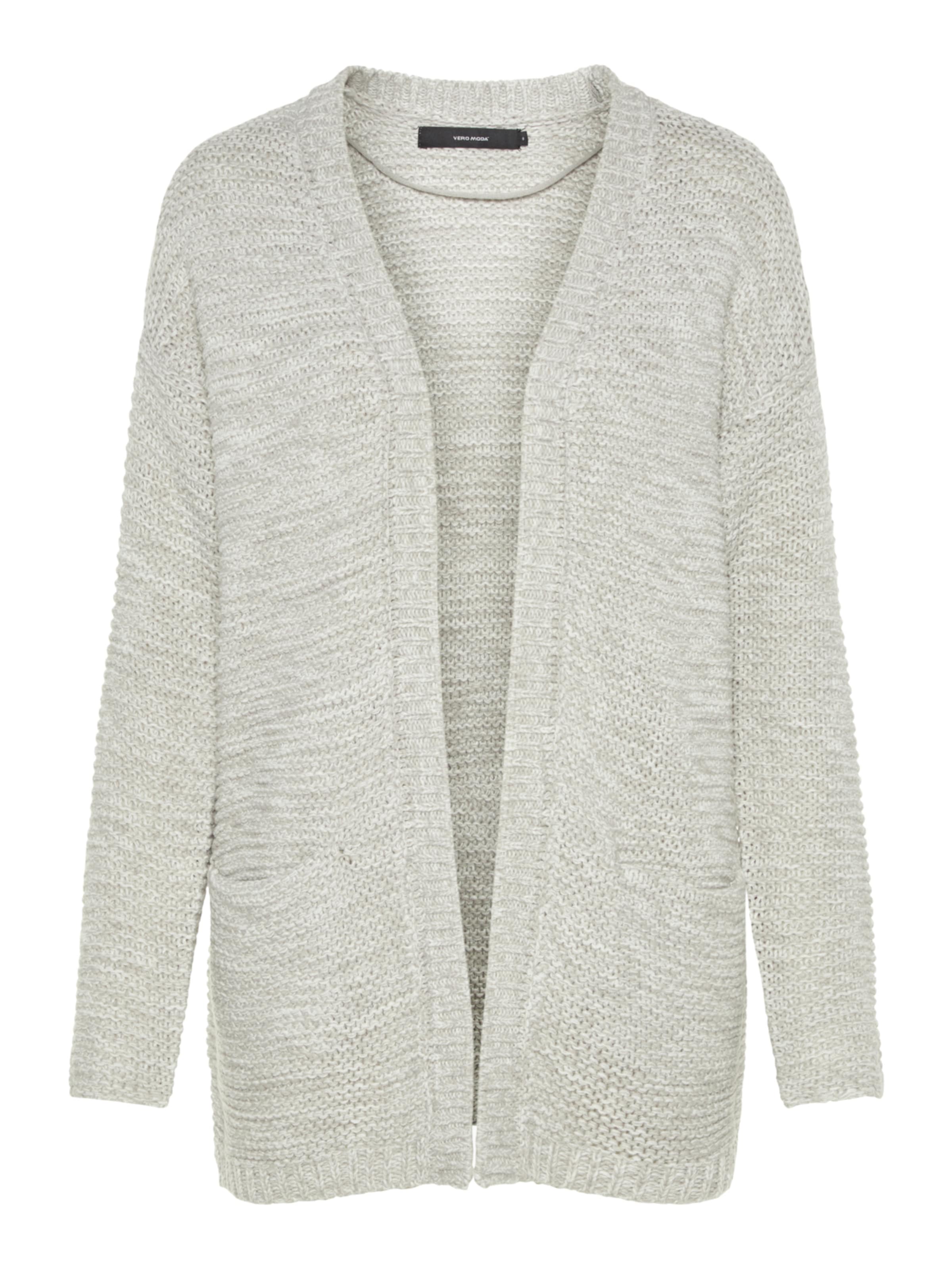 VERO MODA Knit cardigan in Grey: front