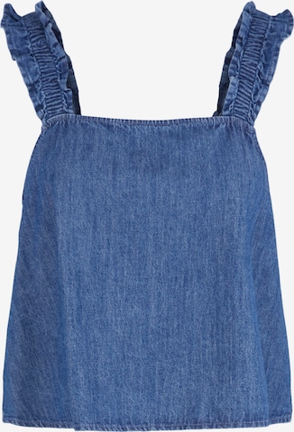 Pieces Petite Top 'HOPE' in Blue: front