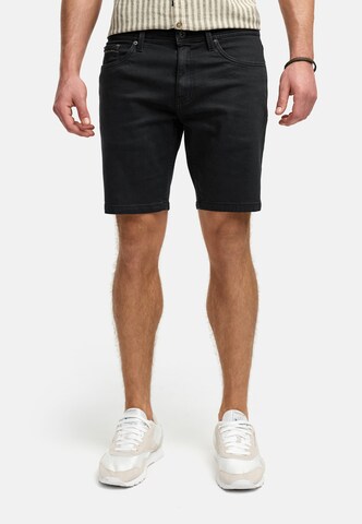 INDICODE JEANS Regular Jeans 'Symon' in Zwart: voorkant