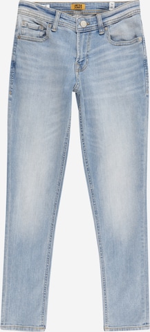 Skinny Jean 'Liam' Jack & Jones Junior en bleu : devant