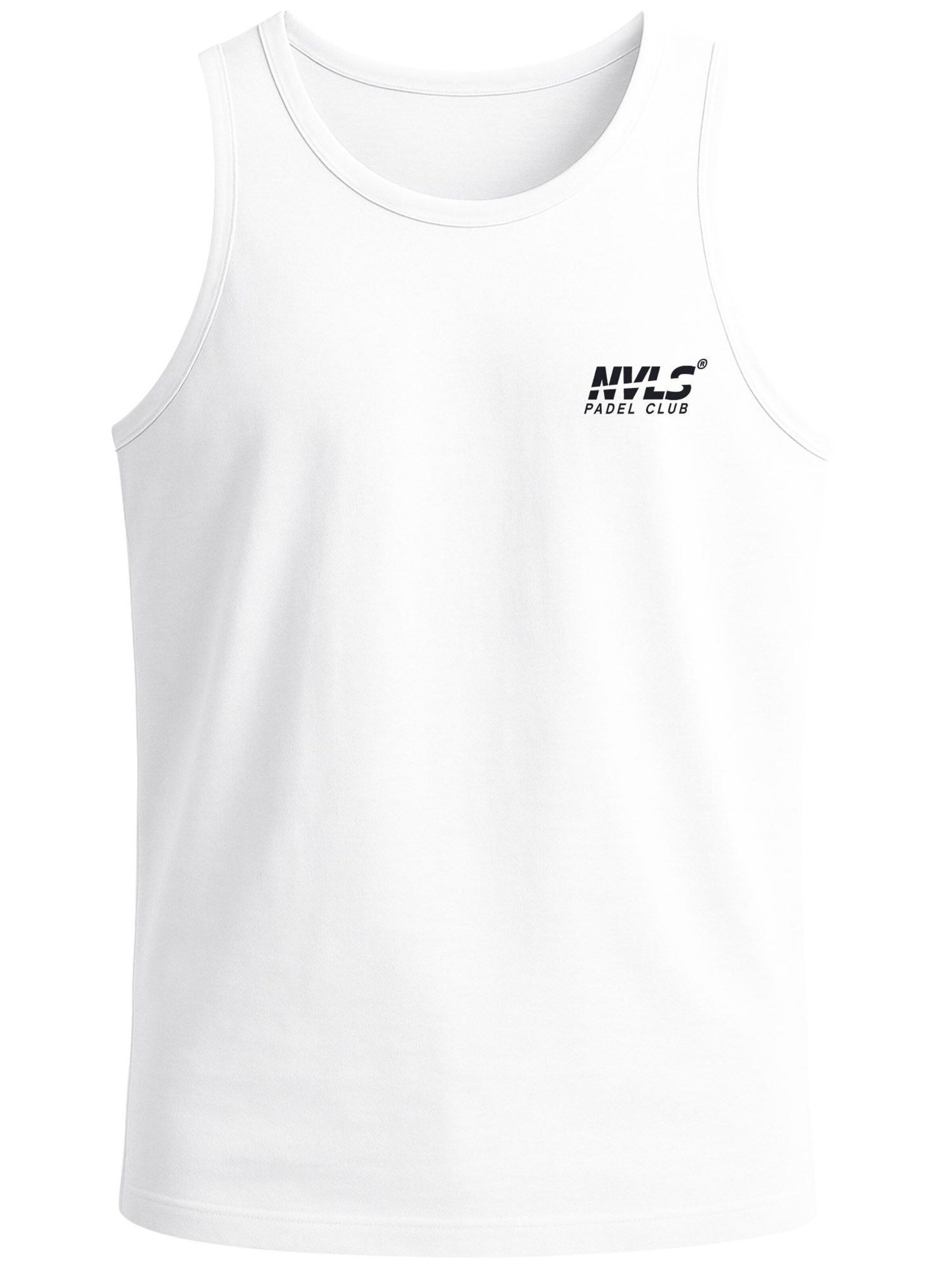 Neverless Shirt 'Padel Club'‌ in Weiß: Vorderseite