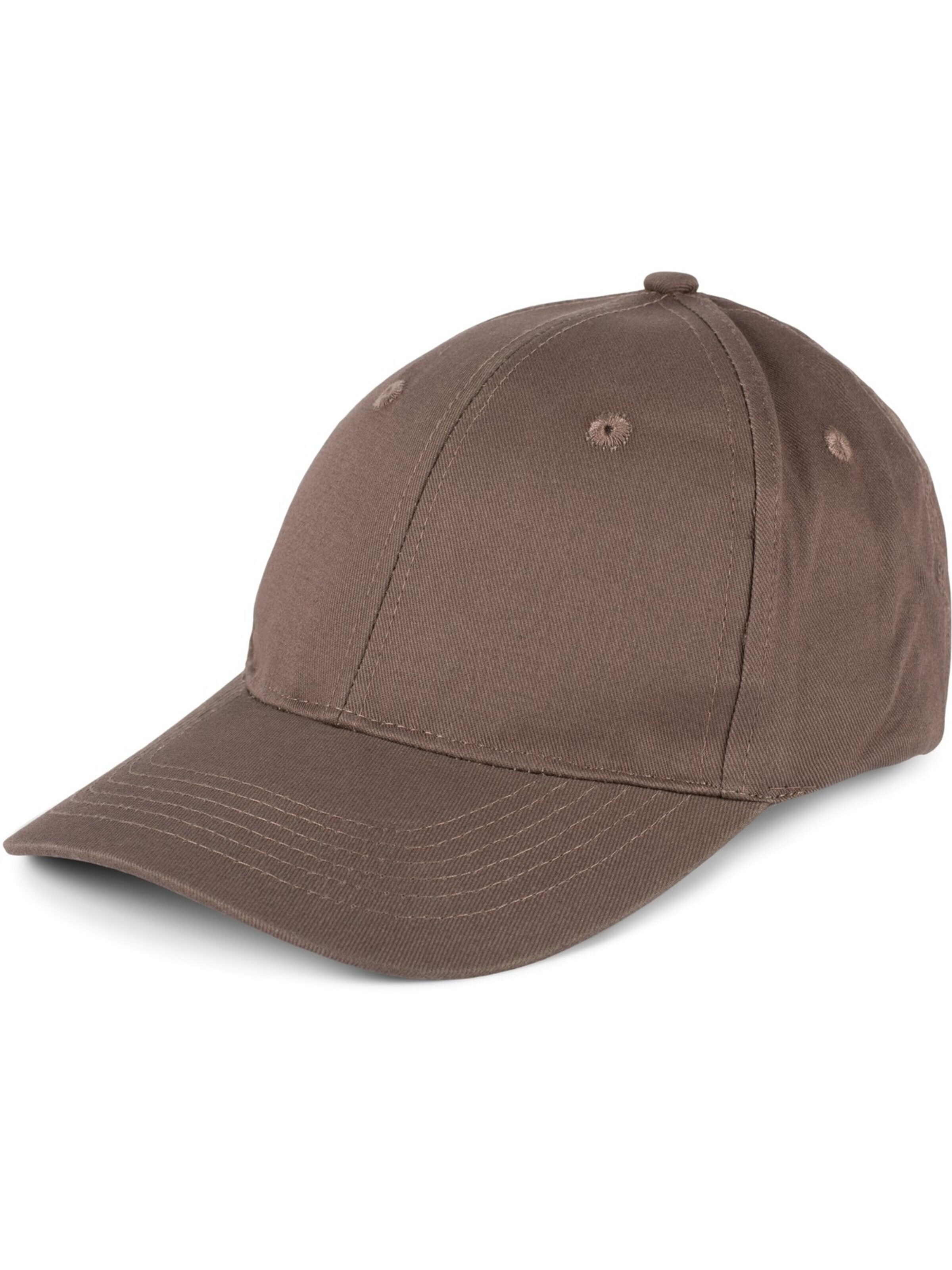 styleBREAKER Cap 'Baseball Cap Einfarbig' in Grey: front