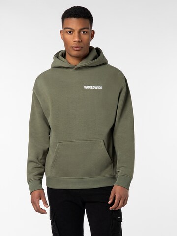 Sublevel Sweatshirt 'Worldwide' in Groen: voorkant