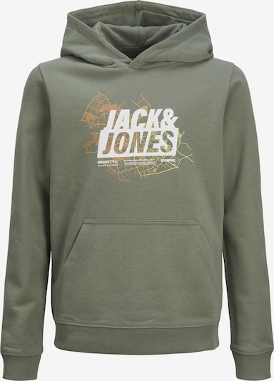 Jack & Jones Junior Sweatshirt 'Map' i gul / gylden gul / khaki / hvid, Produktvisning