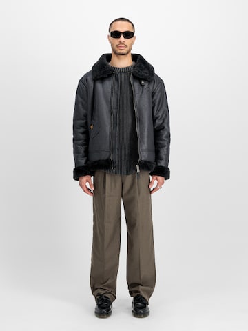 juoda ALPHA INDUSTRIES Žieminė striukė 'B3 FL'