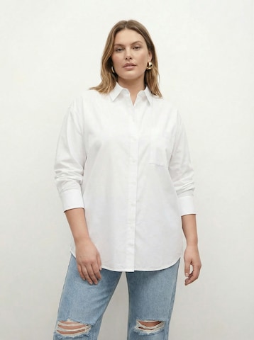 Chemisier 'Sari' CITA MAASS en blanc : devant