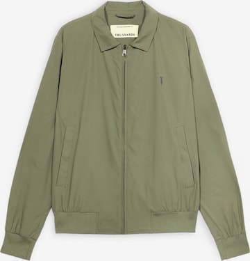 Trussardi - Chaqueta de entretiempo en verde: frente