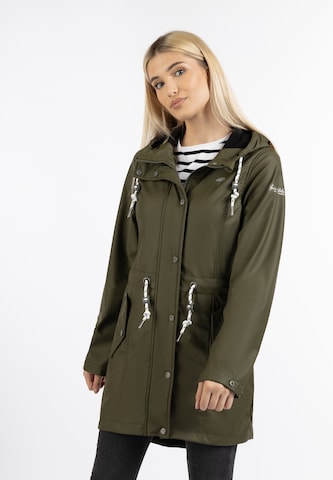 Schmuddelwedda Between-Season Jacket in Green: front