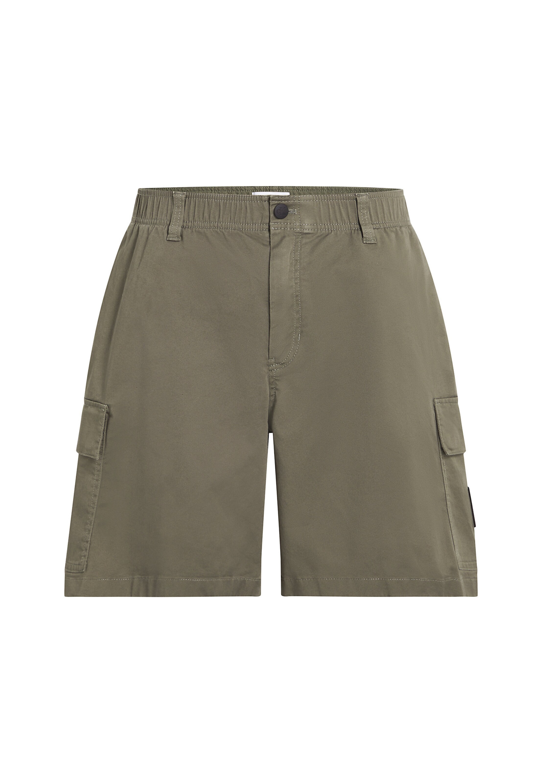 Calvin Klein Jeans Regular Cargo Pants in Green: front