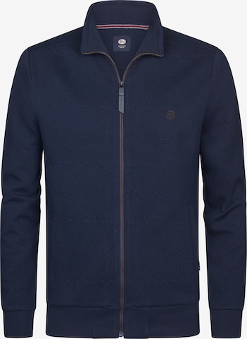 Petrol Industries Sweatvest 'Destino' in Blauw: voorkant