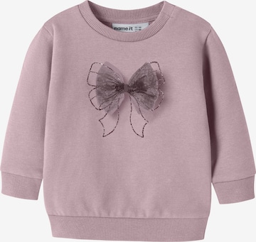 NAME IT Sweatshirt 'NBFTASALLE' in Lila: Vorderseite