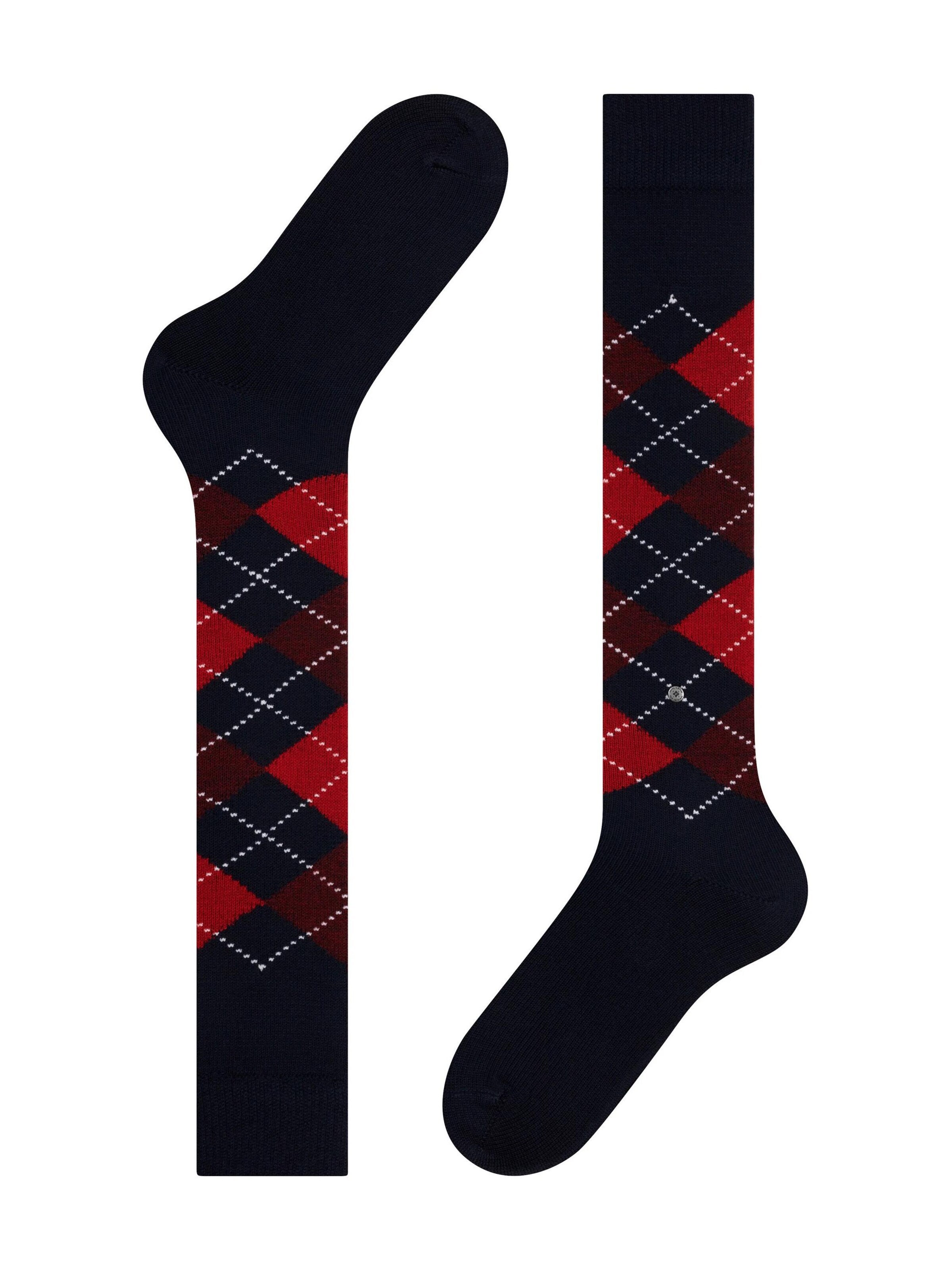 BURLINGTON Kniestrümpfe 'Preston'‌‌‌‌‌‌ in Blau