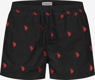Shorts de bain U.S. POLO ASSN. en noir : devant