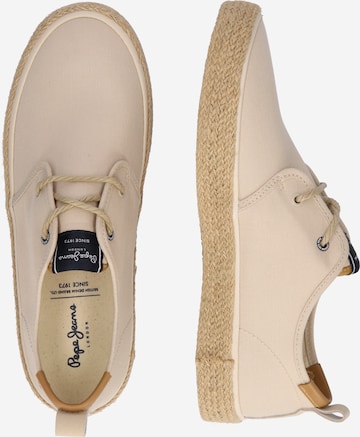 Pepe Jeans Lace-Up Shoes 'PORT TOURIST' in Beige