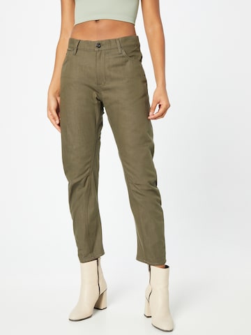 G-Star RAW - Regular Calças de ganga 'Arc 3D Boyfriend' em verde: frente