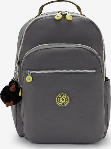 KIPLING Rucksack 'Seoul College Extra' in Grau: Vorderseite
